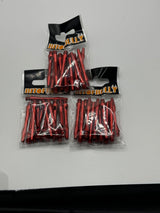 Red short 35mm Aluminium stems/shafts/canes