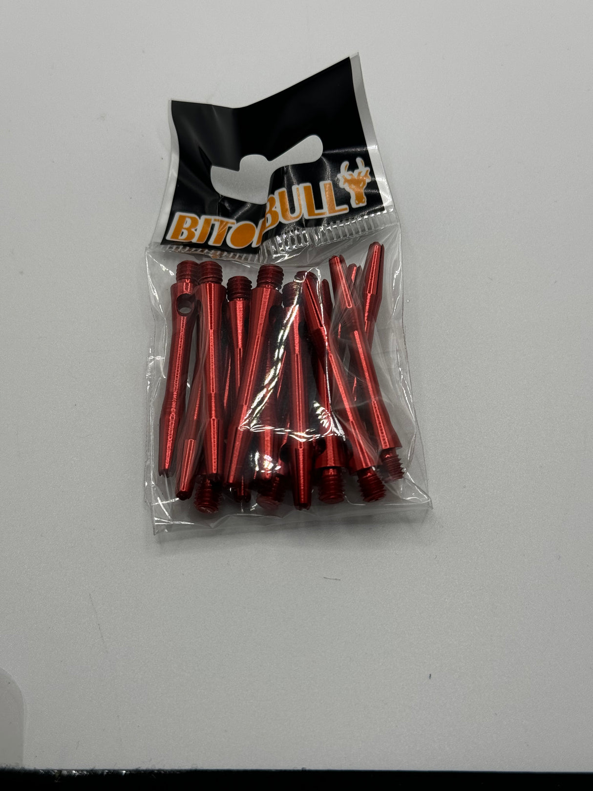 Red short 35mm Aluminium stems/shafts/canes