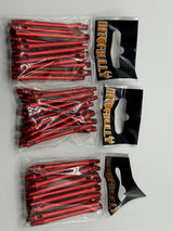 Red long 48mm Aluminium stems/shafts/canes