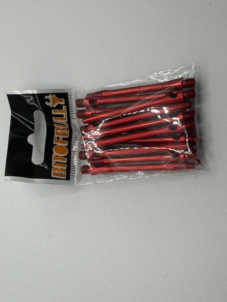 Red long 48mm Aluminium stems/shafts/canes