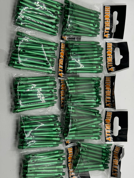 Green long 48mm Aluminium stems/shafts/canes