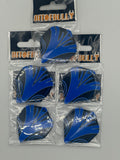 Taurus darts black and blue standard shape dart flights