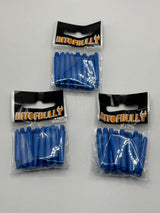 Blue nylon deflectagrip extra short dart shafts/canes/stems