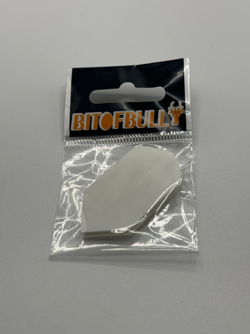 White poly plain 75 micron slim shape dart flights