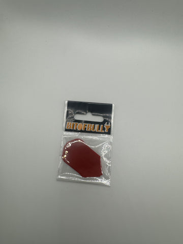 Red poly plain 75 micron slim shape dart flights