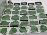 Green poly plain 75 micron Kite shape dart flights