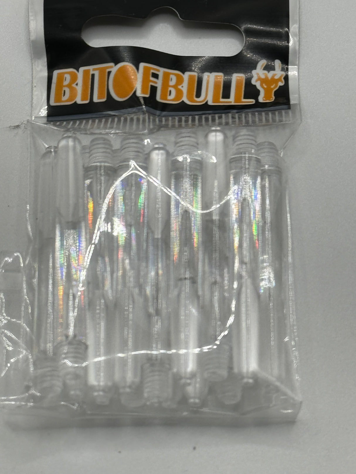 Clear medium 41mm polycarbonate bubble dart stems/shafts/canes