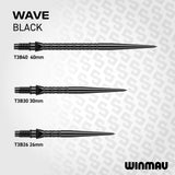 Winmau Switch Dart Points Wave Black