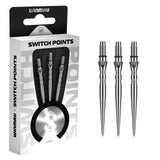 Winmau Switch Dart Points Grooved Silver