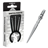 Winmau Switch Dart Points Grooved Silver