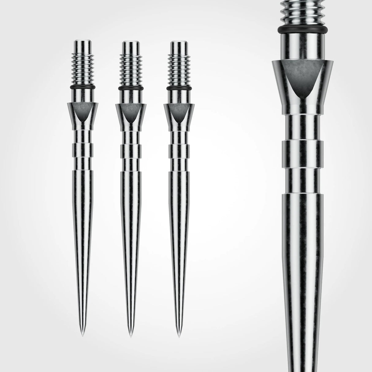 Winmau Switch Dart Points Grooved Silver
