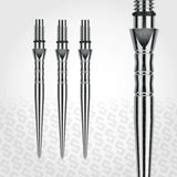 Winmau Switch Dart Points Wave Silver