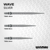 Winmau Switch Dart Points Wave Silver