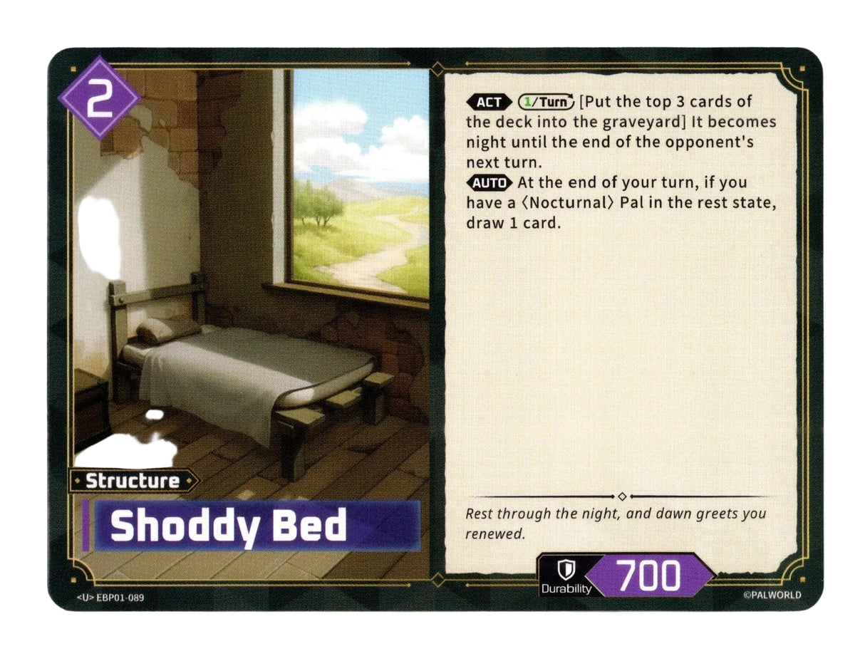 Palworld TCG: Dawn of Palpagos - Shoddy Bed