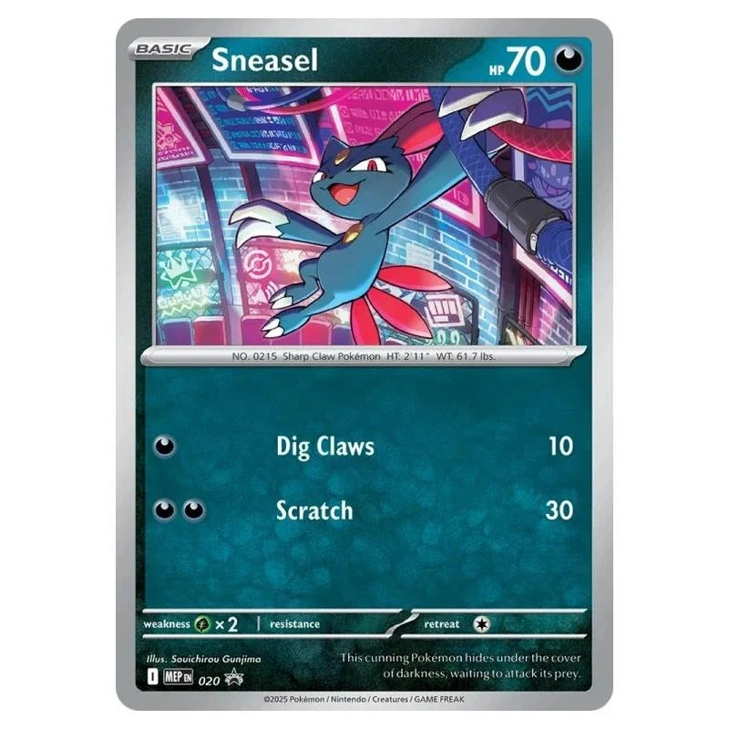 Pokemon Black Star Promo- Sneasel MEP 020