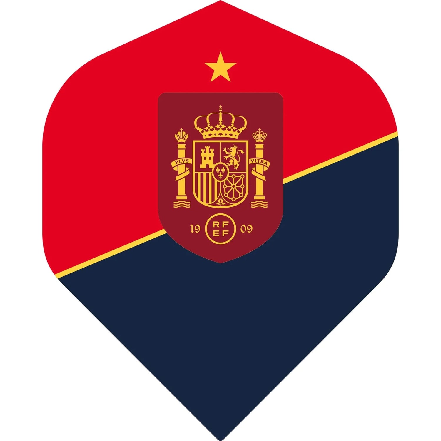 Official Espana (Spain, Red & Blue) Football Standard Shape Dart Flights 5 sets