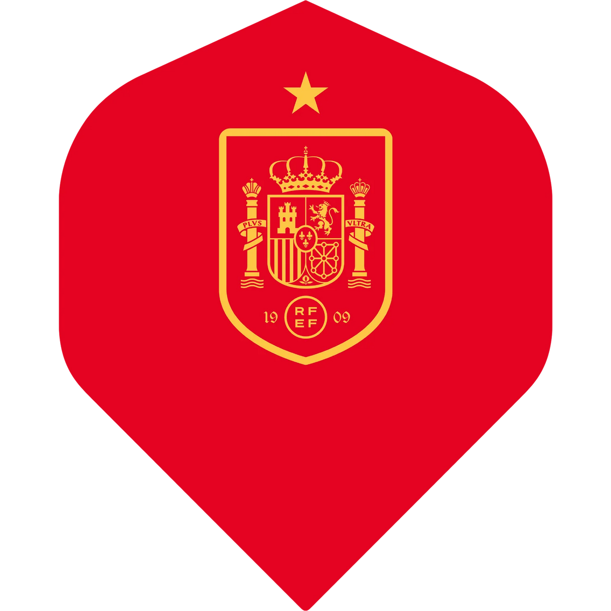 Official Espana (Spain, Red) Football Standard Shape Dart Flights 5 sets