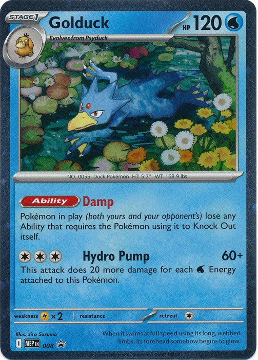 Pokemon Black Star Promo- Golduck MEP 008