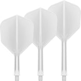 Target K-FLEX White NO6 Dart Flights and Shafts