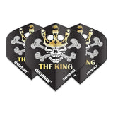 Winmau Rhino Extra Thick Mervyn King "The King" Black & Gold Design Flights (5sets)