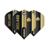 Winmau Rhino Extra Thick Standard "Ireland" Black & Gold Flights (5sets)
