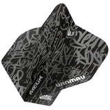 Winmau Mega Standard Black Dart Flights (5 sets)