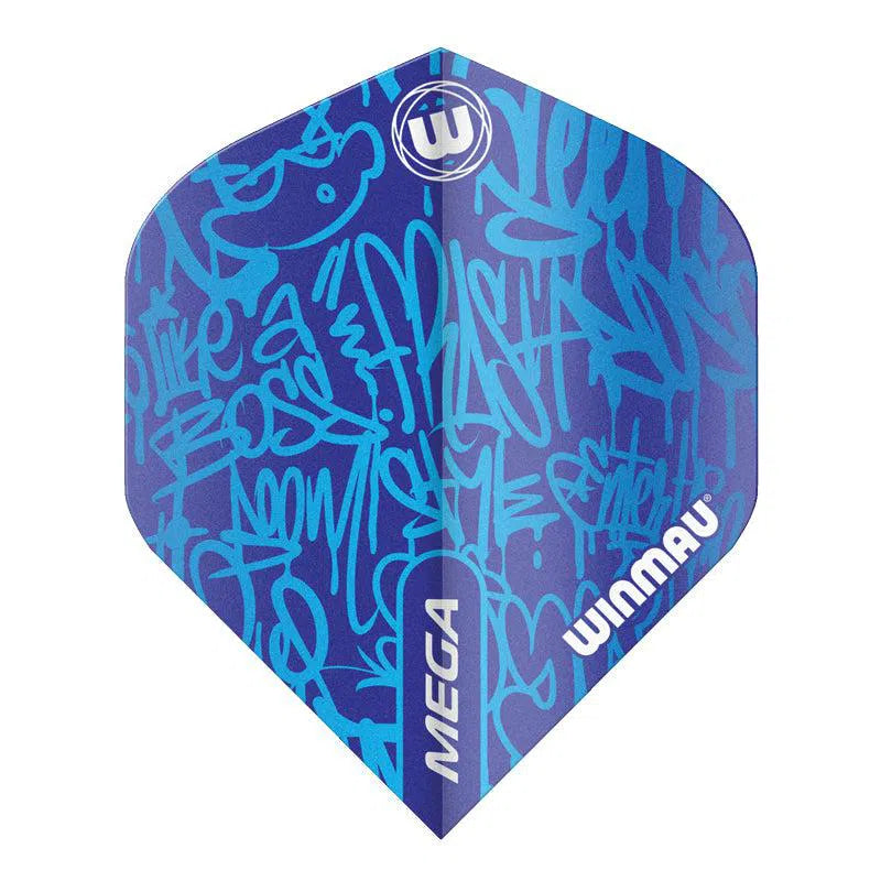 Winmau Mega Standard Blue Dart Flights (5 sets)