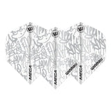 Winmau Mega Standard White Dart Flights (5 sets)