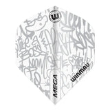 Winmau Mega Standard White Dart Flights (5 sets)