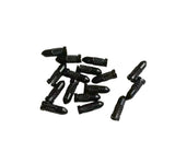 Black aluminium dart flight protectors