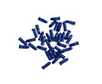 Blue aluminium dart flight protectors