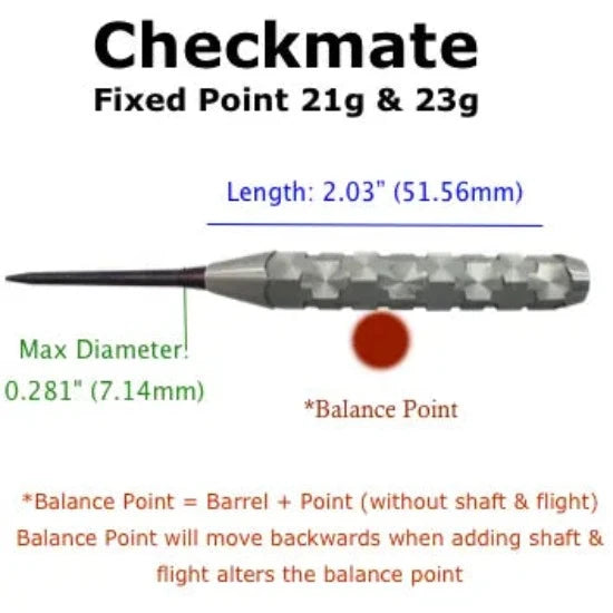 Voks Checkmate 21g steel tip dart set