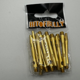 Gold short 35mm Aluminium dart stems/shafts 5 sets