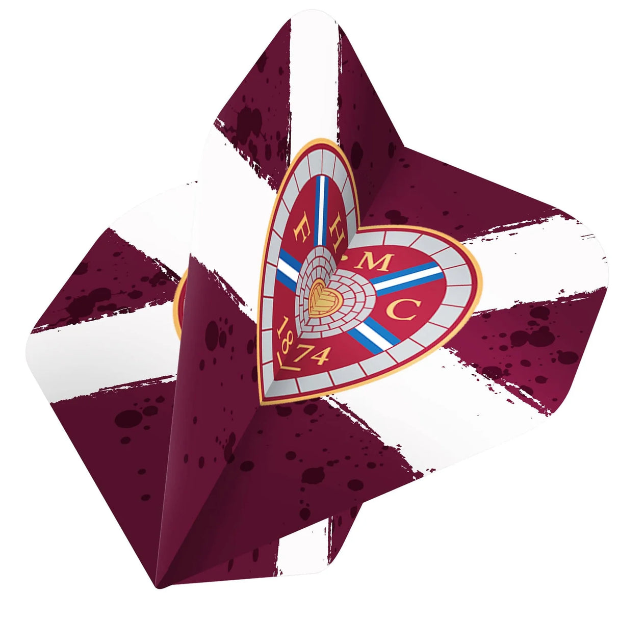 Heart of Midlothian FC Standard shape Dart Flights (5sets)
