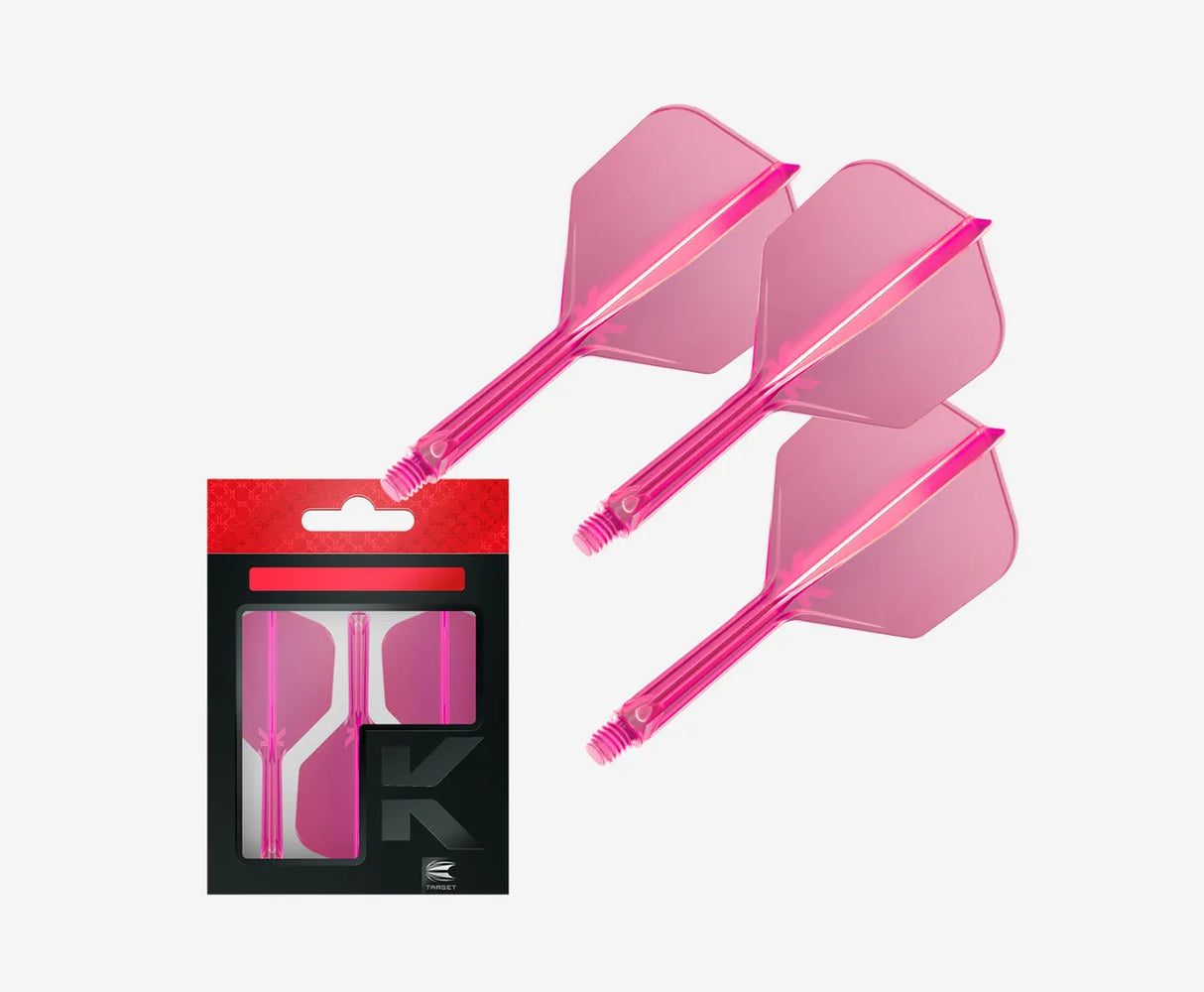 Target K-FLEX Pink NO6 Dart Flights and Shafts