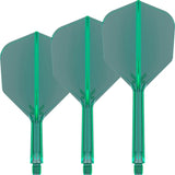 Target K-FLEX Green NO6 Dart Flights and Shafts