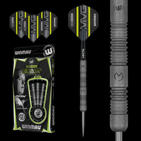 Winmau MVG Exact 21.5g steel tip dart set
