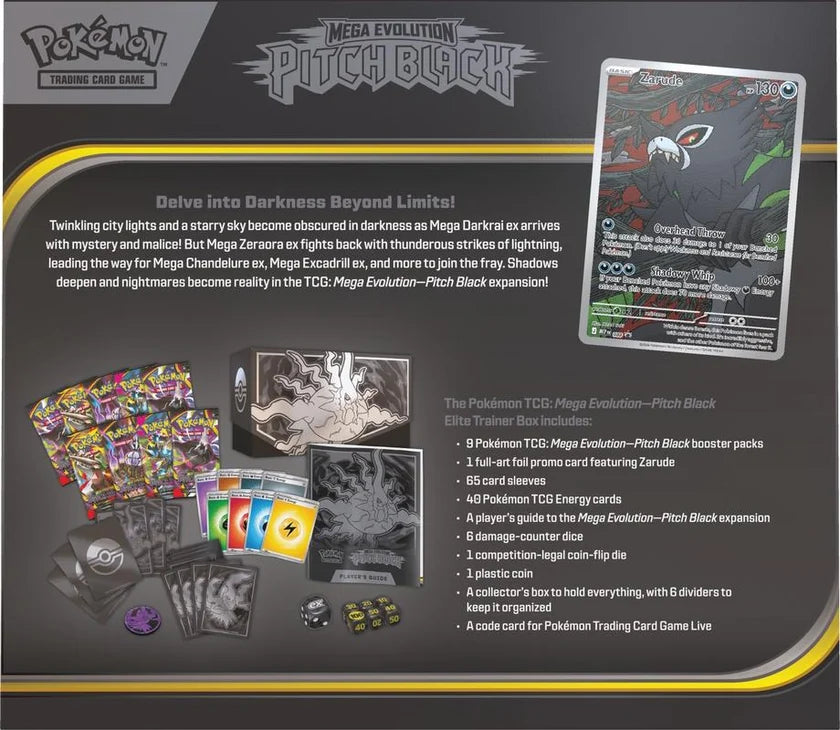 Pokemon Mega Evolution: Pitch Black Elite Trainer Box