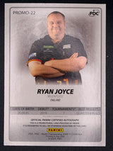 Ryan Joyce Autographed Promo Panini PDC Darts Card - Rare Player Issue