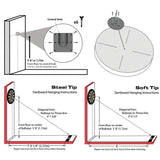 Dartboard wall hanging kit/bracket