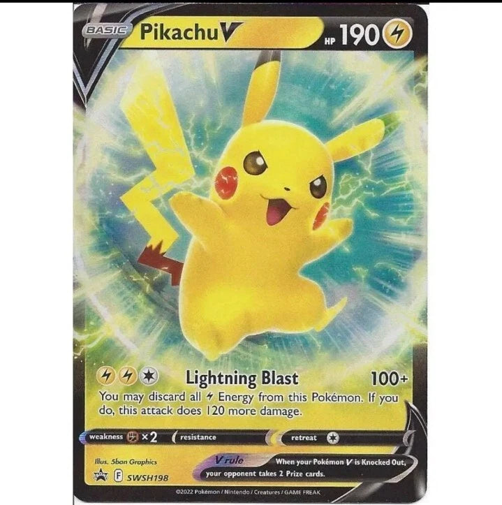 Pokemon Black Star Promo- Pikachu V SWSH198