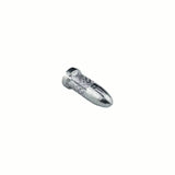 A silver bullet-shaped dart flight protector.