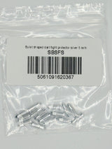 This shows how the items bullet shaped flight protectors come packed.