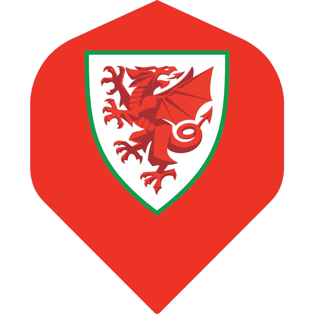 Official Wales Football Standard Shape Dart Flights 5 sets