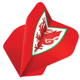 Official Wales Football Standard Shape Dart Flights 5 sets