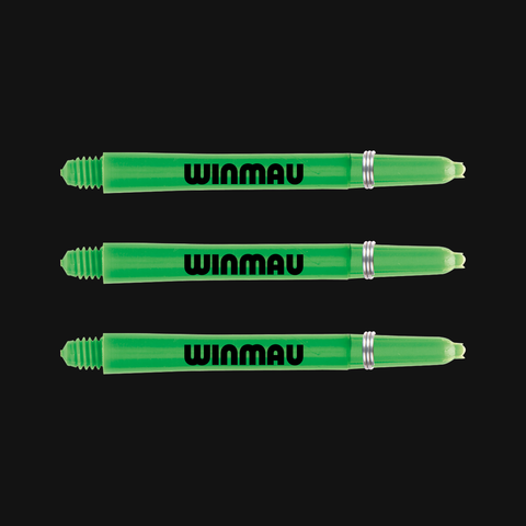 Winmau signature nylon green medium stems/shafts/canes 5 sets
