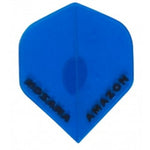 Amazon blue transparent standard shape dart flights 5 sets