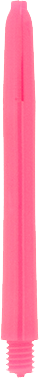 Neon pink nylon deflectagrip short dart shafts/canes/stems 5 sets