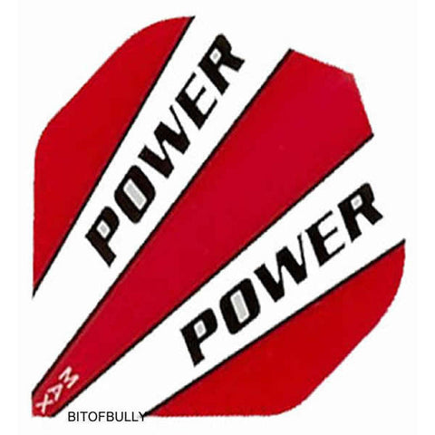 Power Max 150 micron red & white super thick standard shape dart flights 5 sets