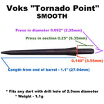 Voks smooth tornado replacement dart points
